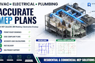do hvac electrical and plumbing designs for accurate mep plans