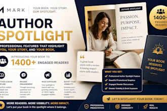 create a professional author spotlight to promote your book