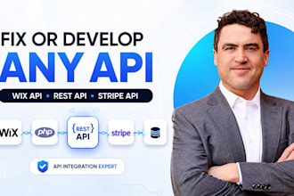 fix or develop any API, wix API, rest API, stripe API, plugin development, php