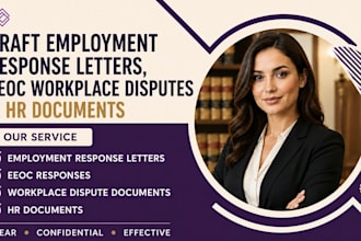 draft employment response letters eeoc workplace disputes and HR documents