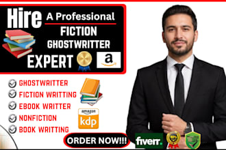 ghostwrite your fiction, non fiction, and professional ebook ghostwriter