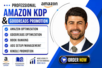 do effective amazon KDP book marketing and goodreads optimization