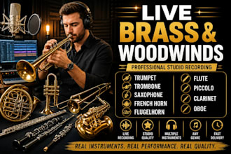 record flute, piccolo, oboe, tuba, accordion, cornet, harmonica and clarinet
