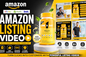 create amazon listing product video ecommerce  product demo video ads