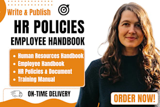 write HR policies employee handbook human resources handbook and brandbook