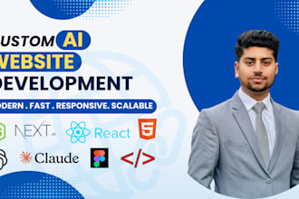 i,ll be your full stack ai developer for website development with ai integration