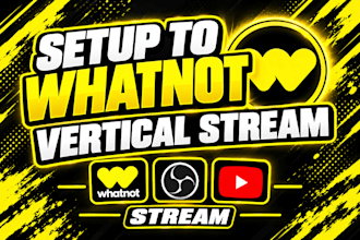 set up obs studio with whatnot vertical stream for sport card and auctions break