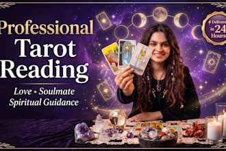 provide tarot reading for love and life guidance in 24hours or less