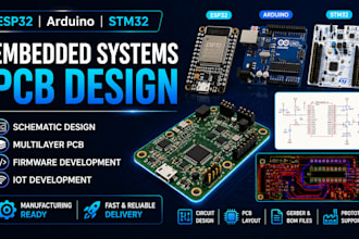 do esp32, arduino device, stm32, schematic multilayer board