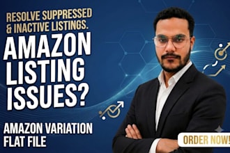 fix amazon listing errors, suppressed and inactive listings