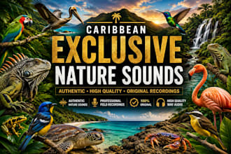 record exclusive authentic caribbean nature sounds