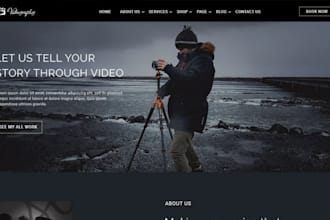 build squarespace videographer website film making website theater website