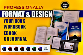 design and format professional books, workbooks and journals