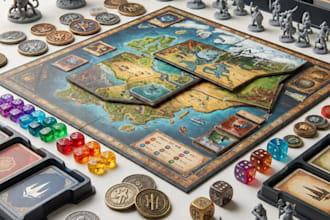 design custom board game card game tabletop game artwork card box tcg game asset