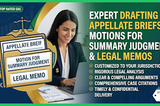 draft appellate briefs, motions for summary judgment, and legal memos