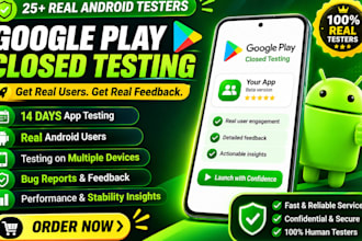 provide 12 testers google play closed testing 12 app tester