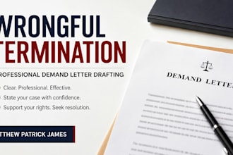 draft a professional wrongful termination demand letter