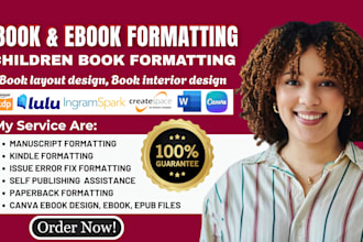 do textbook formatting for amazon KDP, kindle and paperback book formatting