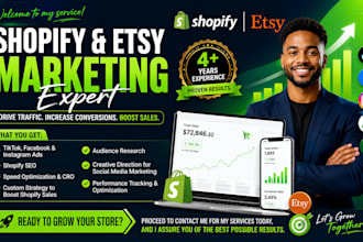 boost shopify sales facebook ads campaign promote etsy shopify store marketing