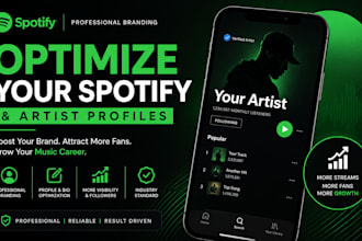 optimize your spotify and artist profiles for professional branding