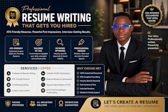 write a professional resume CV cover letter