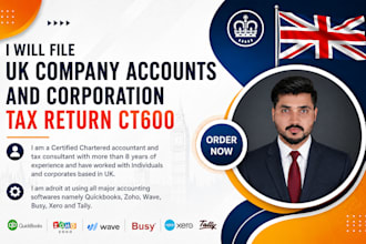 file UK company accounts and corporation tax return ct600