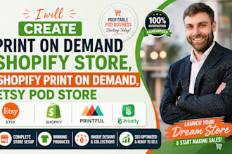 create print on demand shopify store, shopify print on demand, etsy pod store
