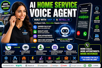 build vapi ai retell ai voice agent for hvac plumbing roofing and home services