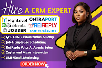 do ghl automation connecteam ontraport rei reply jobber quickbooks integration