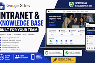 build corporate google sites intranet knowledge base and employee portal