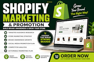 market and promote your shopify store to increase brand awareness