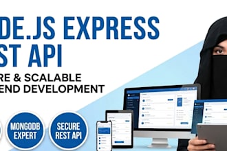 develop a secure node js express rest API with firebase