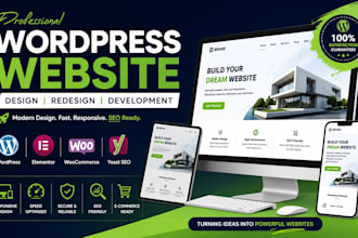 design wordpress website elementor website wordpress redesign