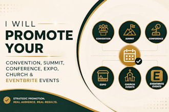 promote your convention, summit, conference, expo, church and eventbrite events