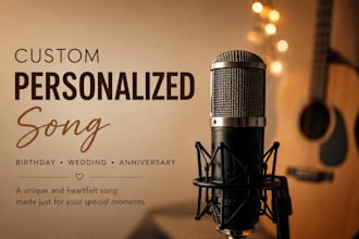 compose heartfelt personalized song for birthday wedding or anniversary for love