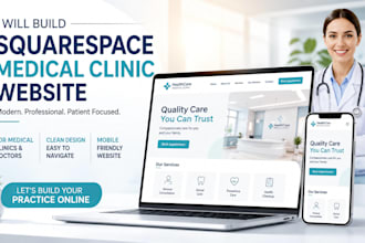 build squrespace medical clinic healthcare doctor dental practice website