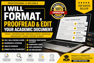 format proofead edit your thesis dissertation or research paper