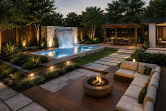 design professional landscape, backyard, garden, patio, and site plan