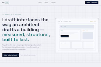 build a custom coded website UI UX design