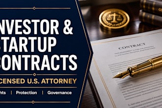 draft an investor protection contract to secure your capital