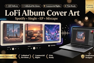 design aesthetic lofi hip hop album cover art spotify single cover music artwork