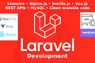 develop a custom laravel web application or API for your business