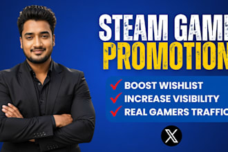 promote your steam game on twitter for more visibility