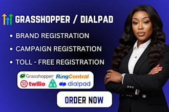 do grasshopper a2p 10dlc, dialpad a2p 10dlc, registration