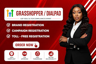 do grasshopper a2p 10dlc, dialpad a2p 10dlc, registration