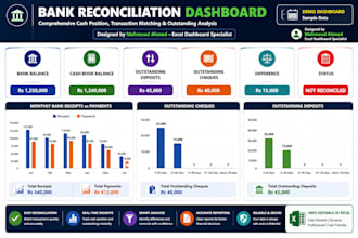 create an excel bank reconciliation dashboard