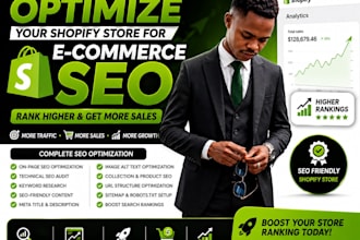 optimize website for ecommerce seo on shopify store ranking