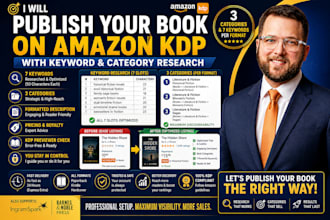 publish your book on amazon kdp with keyword and category research