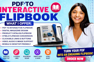 convert PDF to interactive flipbook, digital magazine, product catalog HTML5