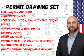 architectural city permit structural engineering blueprints permit approval plan